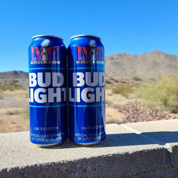 Rare 24oz Las Vegas Super Bowl LVIII 2024 Top Sealed bottom Opened Lot of 2 - Picture 3 of 3